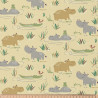 Printed Cotton DELO Yellow / Green